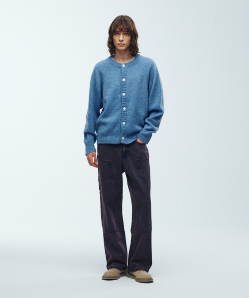 KNITTED(ニッティド)の「シェギドック ウール100% ラウンドカーディガン BLUE(カーディガン/ボレロ・レディース・その他・LARGE/MEDIUM/X-LARGE)」の14枚目の写真