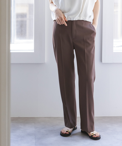 NOBLE ツイルクロスストレートパンツ サイズ38 ツイルクロスストレートパンツ（スラックス）｜NOBLE（ノーブル）の