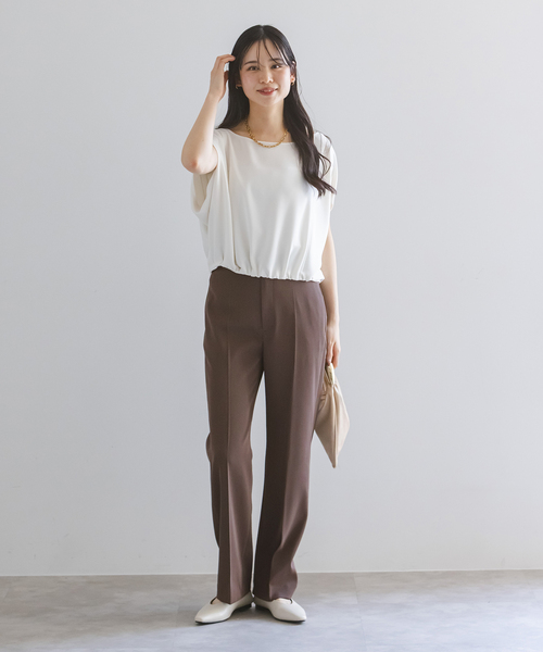 ツイルクロスストレートパンツ（スラックス）｜NOBLE（ノーブル）の