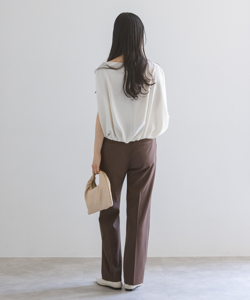 ツイルクロスストレートパンツ（スラックス）｜NOBLE（ノーブル）の