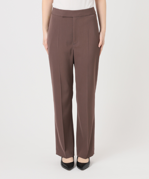 Noble（ノーブル）の「ツイルクロスストレートパンツ（スラックス・レディース・ブラック/ホワイト系その他/ブラウン・34/36/38/40）」の5枚目の写真