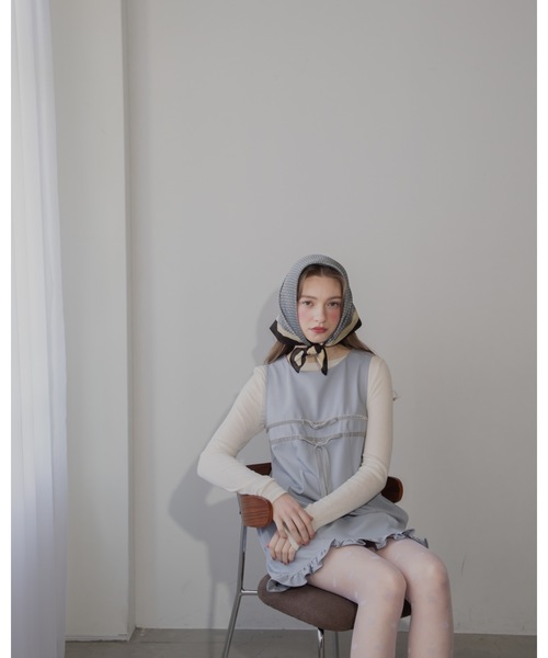 JUMELLE(ジュメロ)の「ベロアリボンワンピース(ワンピース・レディース・ブラック/グレー・FREE)」の22枚目の写真