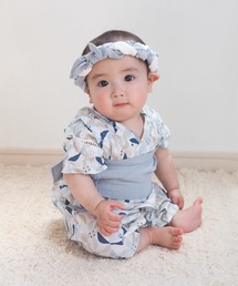 DADWAY（ダッドウェイ）の「mocmof 帯付き 浴衣ロンパース（浴衣）」