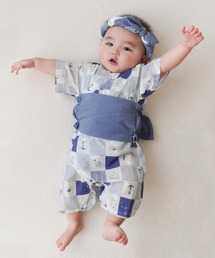 DADWAY（ダッドウェイ）の「mocmof 帯付き 浴衣ロンパース（浴衣）」