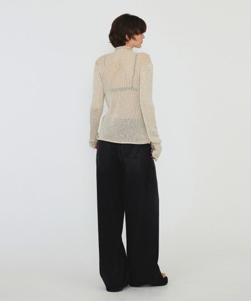 DIAGONAL(ダイアゴナル)の「POLONECK NETTING KNIT (beige)(ニット/セーター・レディース・その他・FREE)」の7枚目の写真