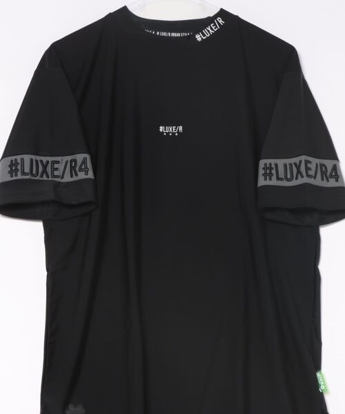 LUXE/R GOLF(ラグジュ ゴルフ)の「(RM)【LUXE/R GOLF】ストレッチ スムース ロゴ ハイネック Tシャツ(Tシャツ/カットソー・メンズ・チャコールグレー/ブラック/ホワイト/ネイビー・X-LARGE/LARGE/MEDIUM)」の6枚目の写真