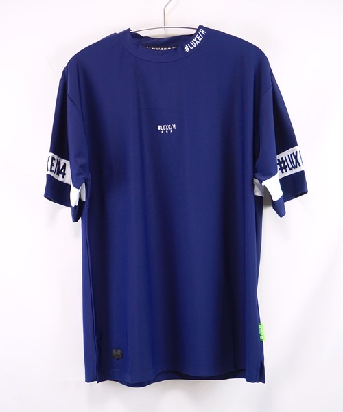 LUXE/R GOLF(ラグジュ ゴルフ)の「(RM)【LUXE/R GOLF】ストレッチ スムース ロゴ ハイネック Tシャツ(Tシャツ/カットソー・メンズ・チャコールグレー/ブラック/ホワイト/ネイビー・X-LARGE/LARGE/MEDIUM)」の9枚目の写真