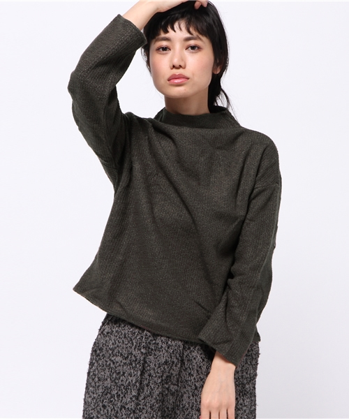 OUTLET(アウトレット)の「【mystic】ハイネックショートP/O(Tシャツ/カットソー・レディース・キャメル/オフホワイト/チャコールグレー/レンガ・FREE)」の2枚目の写真