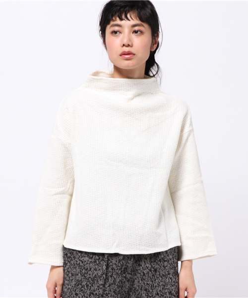 OUTLET(アウトレット)の「【mystic】ハイネックショートP/O(Tシャツ/カットソー・レディース・キャメル/オフホワイト/チャコールグレー/レンガ・FREE)」の5枚目の写真