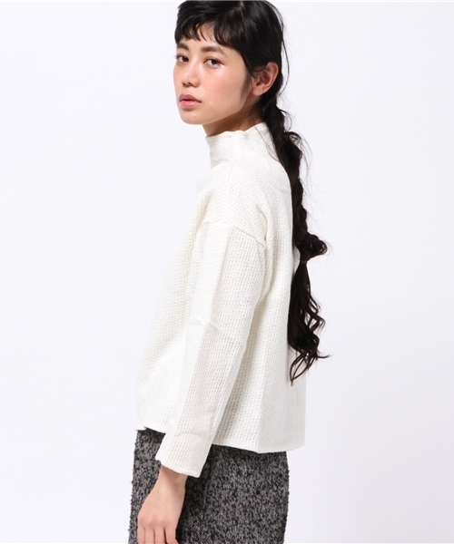 OUTLET(アウトレット)の「【mystic】ハイネックショートP/O(Tシャツ/カットソー・レディース・キャメル/オフホワイト/チャコールグレー/レンガ・FREE)」の6枚目の写真