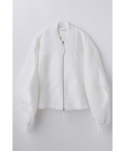 ENFOLD(エンフォルド)の「MONSTER SLEEVES BLOUSON(ブルゾン・レディース・オレンジ系その他/ブラック/ホワイト・38)」の1枚目の写真