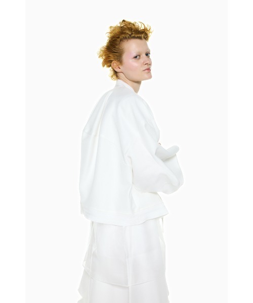 ENFOLD(エンフォルド)の「MONSTER SLEEVES BLOUSON(ブルゾン・レディース・オレンジ系その他/ブラック/ホワイト・38)」の9枚目の写真