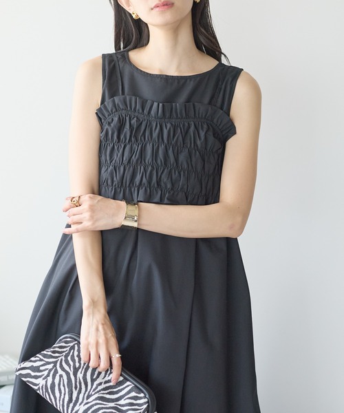 each(イーチ)の「ブロードビスチェセットノースリワンピース(ワンピース・レディース・マスタード/ブラック/サックスブルー・FREE)」の14枚目の写真