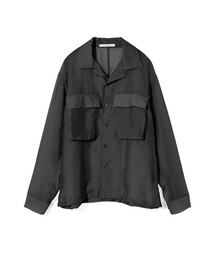 MIDIUMISOLID（ミディウミソリッド）の「MIDIUMISOLID Men’s シアーオープンカラーシャツ（シャツ/ブラウス）」