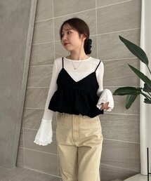 gemeil（ジェムイル）の「【LE'MAGE×gemeilコラボ】バブルバルーンキャミ（キャミソール）」