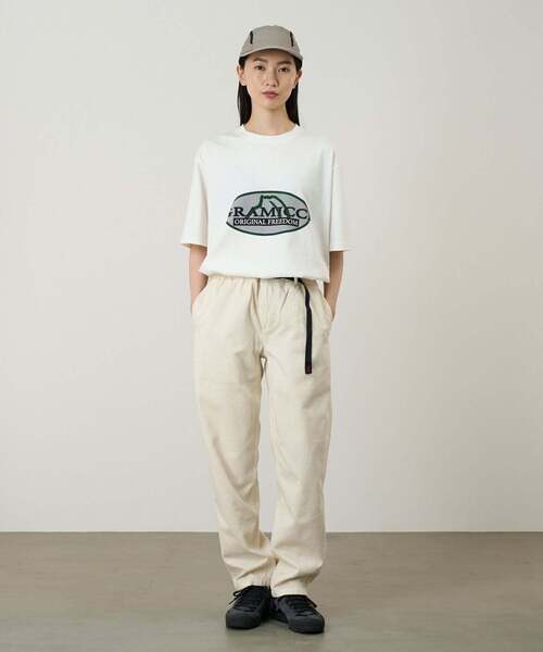 Gramicci（グラミチ）の「HALF DOME TEE / ハーフドームTシャツ Gramicci グラミチ（Tシャツ/カットソー・メンズ・ブラック/ホワイト/ライム/ラベンダー・S/M/L/XL/XXL）」の8枚目の写真