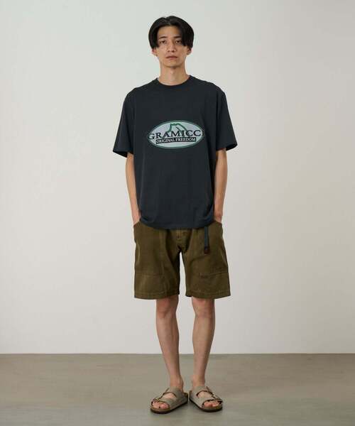 Gramicci（グラミチ）の「HALF DOME TEE / ハーフドームTシャツ Gramicci グラミチ（Tシャツ/カットソー・メンズ・ブラック/ホワイト/ライム/ラベンダー・S/M/L/XL/XXL）」の10枚目の写真