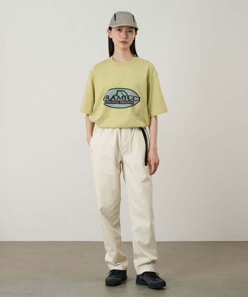 Gramicci（グラミチ）の「HALF DOME TEE / ハーフドームTシャツ Gramicci グラミチ（Tシャツ/カットソー・メンズ・ブラック/ホワイト/ライム/ラベンダー・S/M/L/XL/XXL）」の9枚目の写真