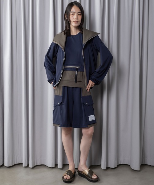 MARECHAL TERRE（マルシャルテル）の「【機能素材】ラッシュガードショートパンツ（その他パンツ・レディース・ブラック/チャコールグレー/ライトグレー/ネイビー・MEDIUM）」の10枚目の写真