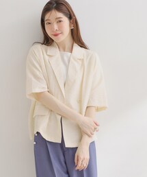 couture brooch | バックスリットハーフジャケット(テーラードジャケット)