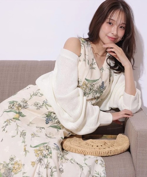 Mystrada（マイストラーダ）の「フルーツボタニカルワンピース（ワンピース・レディース・ライトイエロー/ホワイト・34/38/36）」の3枚目の写真