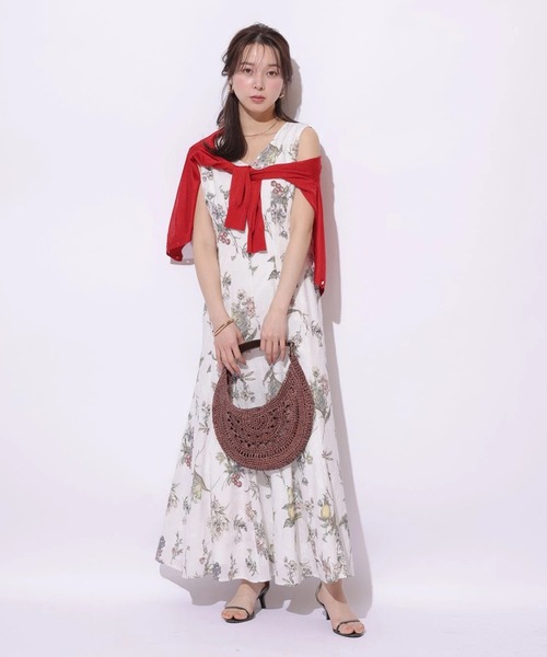 Mystrada（マイストラーダ）の「フルーツボタニカルワンピース（ワンピース・レディース・ライトイエロー/ホワイト・34/38/36）」の5枚目の写真