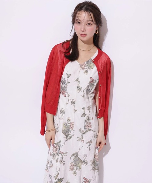 Mystrada（マイストラーダ）の「フルーツボタニカルワンピース（ワンピース・レディース・ライトイエロー/ホワイト・34/38/36）」の6枚目の写真