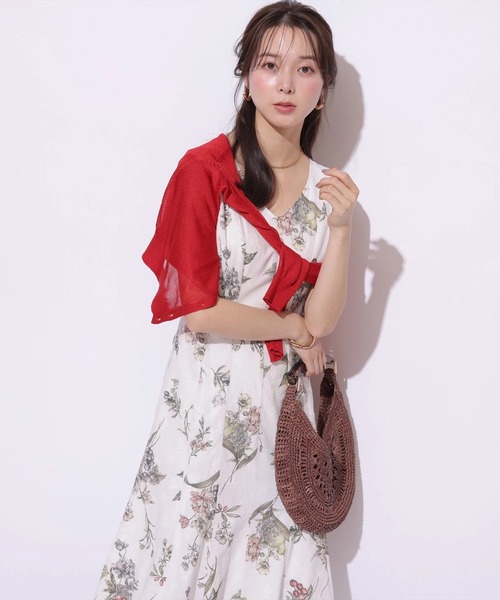 Mystrada（マイストラーダ）の「フルーツボタニカルワンピース（ワンピース・レディース・ライトイエロー/ホワイト・34/38/36）」の10枚目の写真