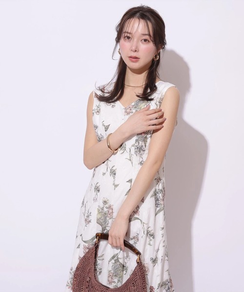 Mystrada（マイストラーダ）の「フルーツボタニカルワンピース（ワンピース・レディース・ライトイエロー/ホワイト・34/38/36）」の12枚目の写真