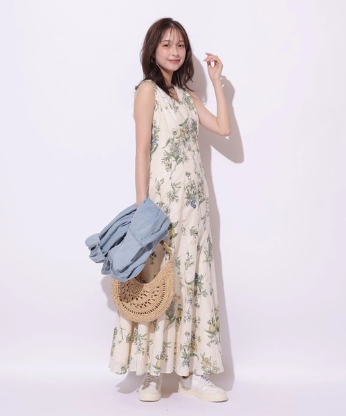 Mystrada（マイストラーダ）の「フルーツボタニカルワンピース（ワンピース・レディース・ライトイエロー/ホワイト・34/38/36）」の20枚目の写真