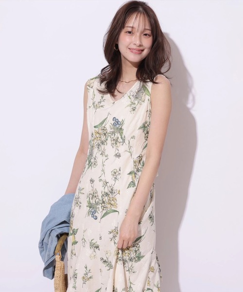 Mystrada（マイストラーダ）の「フルーツボタニカルワンピース（ワンピース・レディース・ライトイエロー/ホワイト・34/38/36）」の21枚目の写真