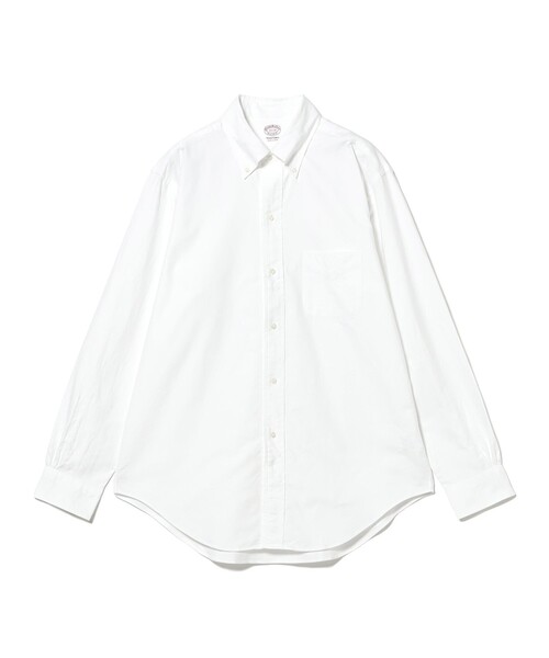 BEAMS F（ビームスエフ）の「【別注】Brooks Brothers / アメリカンシーアイランドコットン オックスフォード ポロカラーシャツ（シャツ/ブラウス・メンズ・ホワイト・14.5/15 /15.5/16/16.5）」の4枚目の写真
