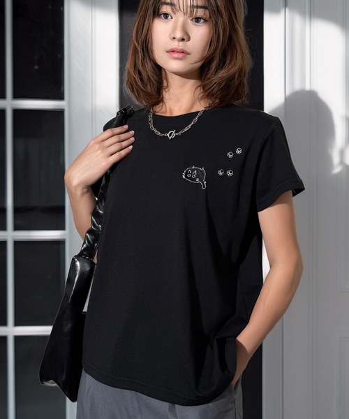 Candlestick(キャンドルスティック)の「プチプラ 刺繍ワンポイント アソート コンパクトTシャツ(Tシャツ/カットソー・レディース・その他1/その他2/その他3/その他5/その他11/その他8/その他10/その他13/その他19/その他22/その他24/その他/その他6/その他14/その他15/その他16/その他17/その他18/その他25/その他26/その他27/その他28/その他29/その他4/その他7/その他9/その他12/その他20/その他21/その他23/その他30/その他31/その他33/その他32・FREE)」の18枚目の写真