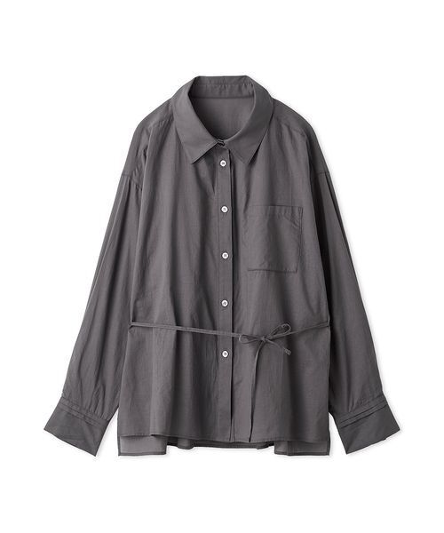 FRAY I.D（フレイアイディー）の「サイドスリットシアーシャツ（シャツ/ブラウス・レディース・ライトベージュ/チャコールグレー/ピンク/ミント・F）」の17枚目の写真