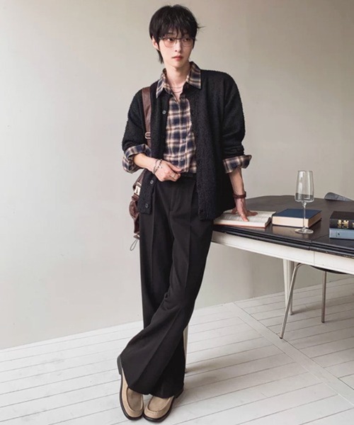 NOWLE(ノウル)の「【NOWLE】オンブレチェック ルーズフィット レギュラーカラー シャツ / TC素材(シャツ/ブラウス・メンズ・チェック・X-LARGE/LARGE/MEDIUM)」の13枚目の写真