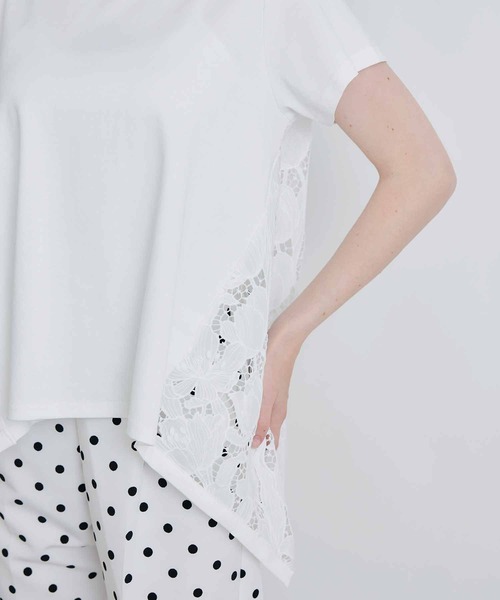 PICCIN PERLA(ピッチンペルラ)の「バックレースプルオーバー(Tシャツ/カットソー・レディース・ブラック/オフホワイト・M)」の18枚目の写真