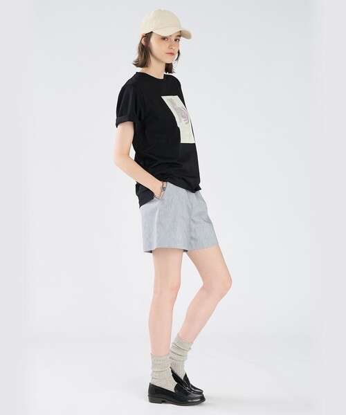 To b. by agnes b.（トゥービーバイアニエスベー）の「Dog T オーガニックコットン 半袖 アーティストTシャツ（Tシャツ/カットソー・レディース・ブラック・FREE）」の9枚目の写真