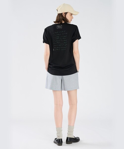 To b. by agnes b.（トゥービーバイアニエスベー）の「Dog T オーガニックコットン 半袖 アーティストTシャツ（Tシャツ/カットソー・レディース・ブラック・FREE）」の10枚目の写真