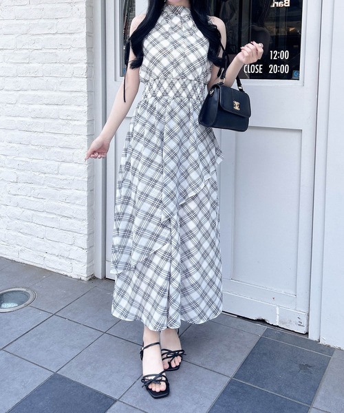 INGNI(イング)の「2Wayリボンアメスリロングワンピース(ワンピース・レディース・ホワイト系その他7/ブラック系/ホワイト系その他3・M)」の12枚目の写真
