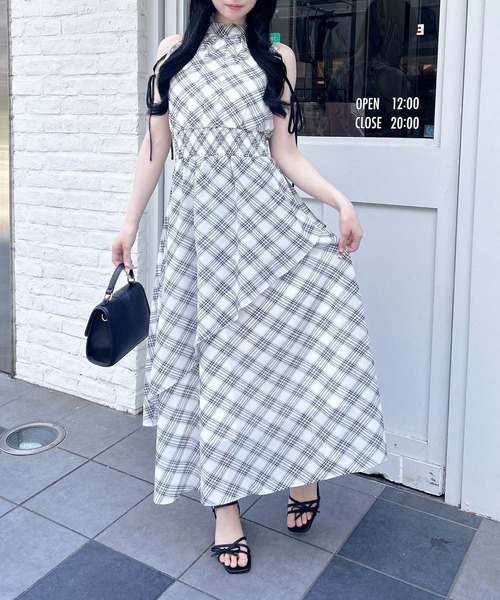 INGNI(イング)の「2Wayリボンアメスリロングワンピース(ワンピース・レディース・ホワイト系その他7/ブラック系/ホワイト系その他3・M)」の13枚目の写真