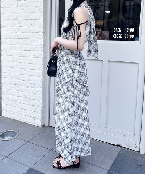 INGNI(イング)の「2Wayリボンアメスリロングワンピース(ワンピース・レディース・ホワイト系その他7/ブラック系/ホワイト系その他3・M)」の14枚目の写真