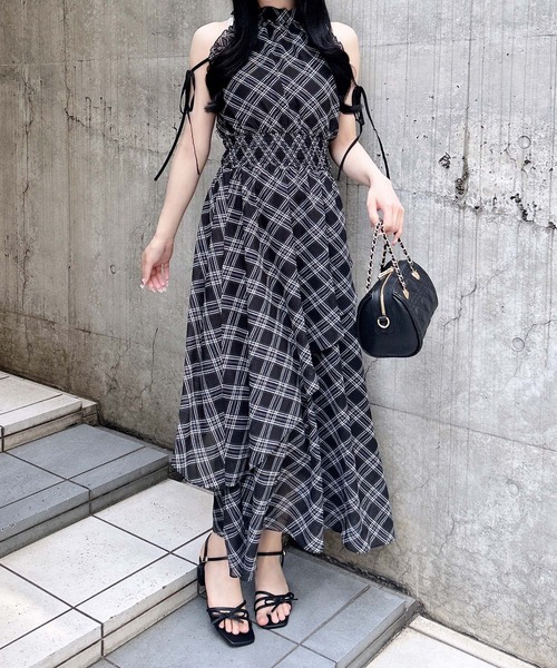 INGNI(イング)の「2Wayリボンアメスリロングワンピース(ワンピース・レディース・ホワイト系その他7/ブラック系/ホワイト系その他3・M)」の18枚目の写真