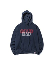 GOOD BAD PRINT HOODIE NAVY