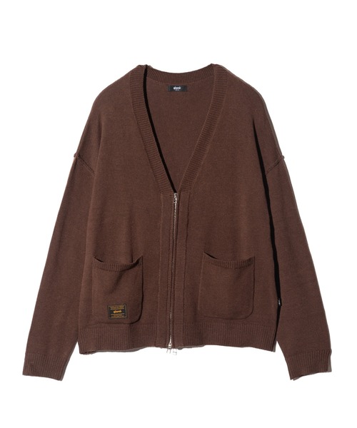 glamb(グラム)の「Zip Knit Cardigan / ジップニットカーディガン(カーディガン/ボレロ・メンズ・ブラウン/ブラック/グレー/ブルー・M/L)」の7枚目の写真