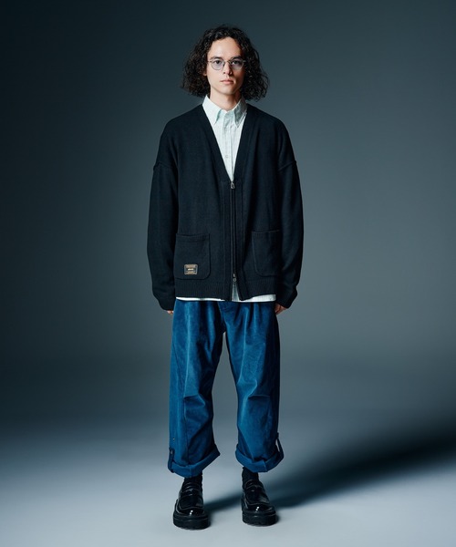 glamb(グラム)の「Zip Knit Cardigan / ジップニットカーディガン(カーディガン/ボレロ・メンズ・ブラウン/ブラック/グレー/ブルー・M/L)」の12枚目の写真
