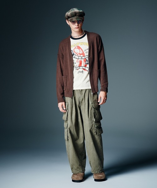 glamb(グラム)の「Zip Knit Cardigan / ジップニットカーディガン(カーディガン/ボレロ・メンズ・ブラウン/ブラック/グレー/ブルー・M/L)」の14枚目の写真