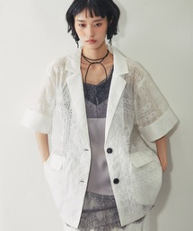 nuance button lace jacket / ニュアンスボタンレースジャケット