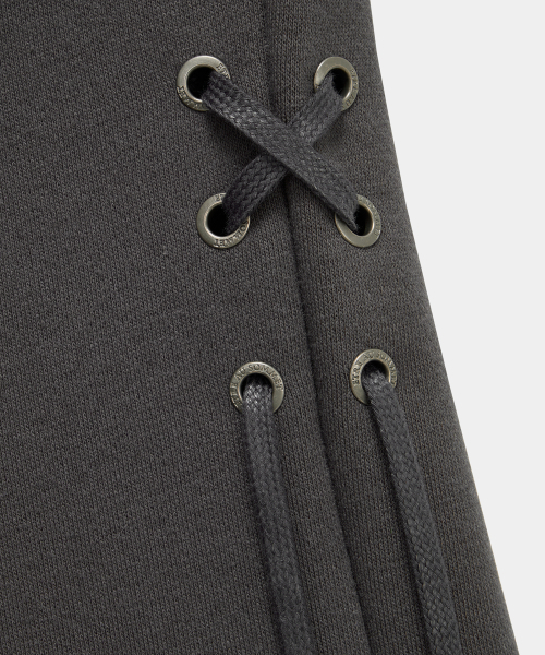 ETRE AU SOMMET(エトレオソメ)の「Lace Zipper Layer Bootcut Pants (Dark Gray)(その他パンツ・レディース・ダークグレー・FREE)」の10枚目の写真