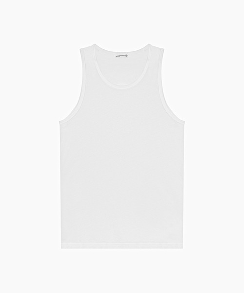LAD MUSICIAN(ラッドミュージシャン)の「COTTON TWIST JERSEY TANK TOP(タンクトップ・メンズ・ホワイト/ブラック・42/44/46)」の1枚目の写真