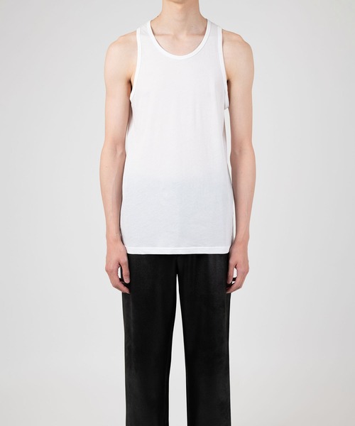 LAD MUSICIAN(ラッドミュージシャン)の「COTTON TWIST JERSEY TANK TOP(タンクトップ・メンズ・ホワイト/ブラック・42/44/46)」の10枚目の写真